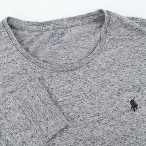 Polo Ralph Lauren Men's Long‎ Sleeve Crew Neck T Shirt Heather Gray Large